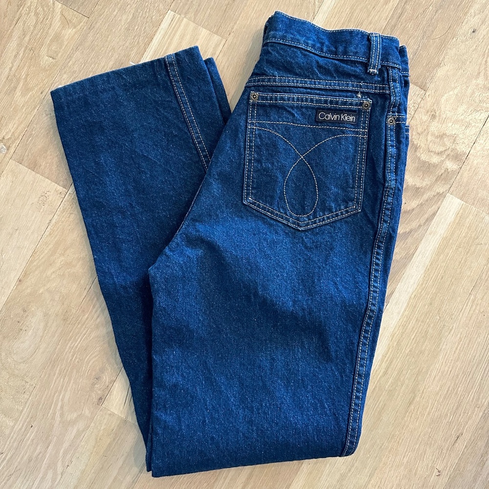 Vintage 80s Calvin Klein Made In USA Women’s Designer Jeans Size 10